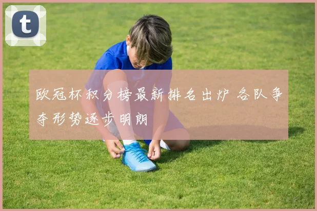 欧冠杯积分榜最新排名出炉 各队争夺形势逐步明朗
