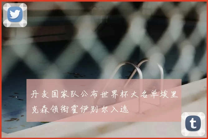 丹麦国家队公布世界杯大名单埃里克森领衔霍伊别尔入选